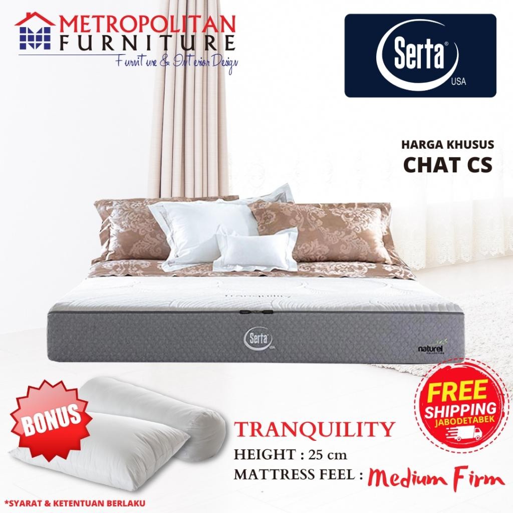 Kasur Springbed Serta Tranquility Spring Bed Matras
