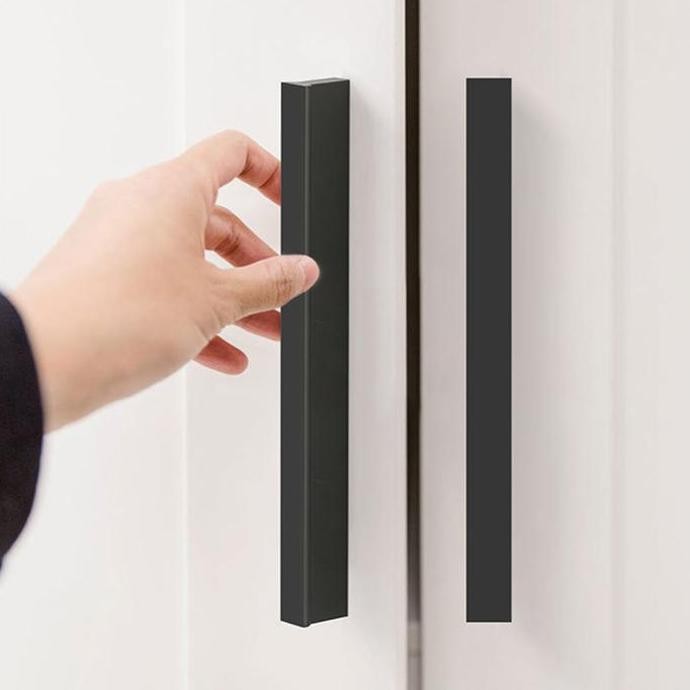 COD 1 Meter Handle Laci Minimalis Hitam Handel Pintu Lemari Panjang Handle Lemari Gagang Pintu Lemar