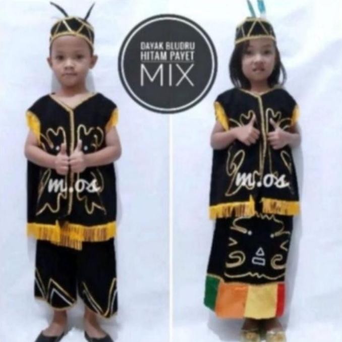 Baju adat dayak SD // Pakaian Dayak // baju adat kalimantan