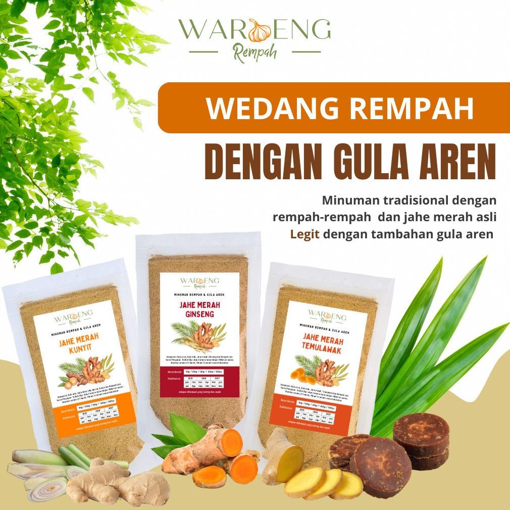 

Wedang Rempah / Wedang Jahe Merah Gula Aren / Waroeng Rempah Murah - Rempah MSH