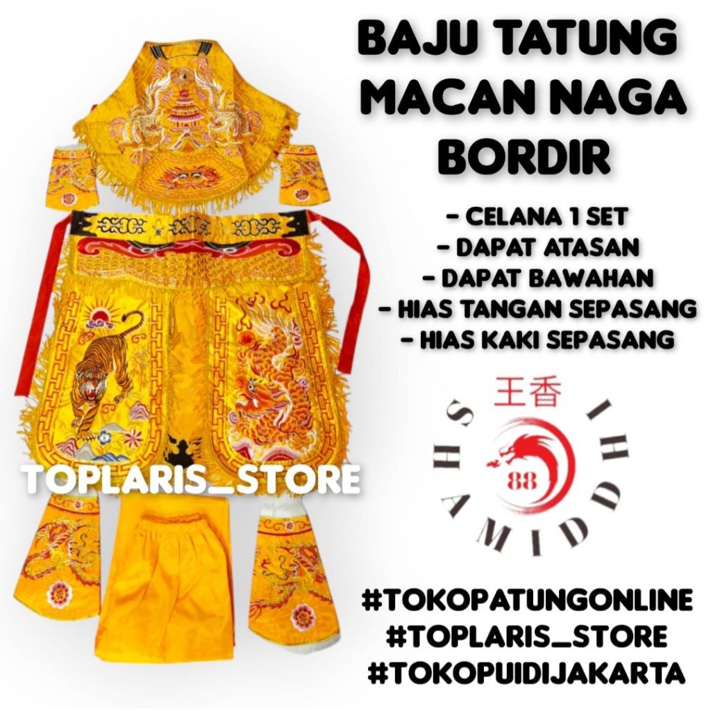 Baju Tatung Otto Set Kuning Cosplay Dewa TPO