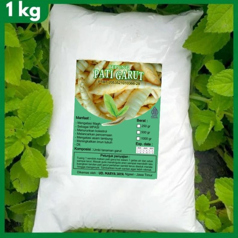 

READY STOCK Tepung Pati Garut 1 kg | Tepung Angkrik | Tepung Garut | Pati Asam Lambung | Irut | Arrowroot