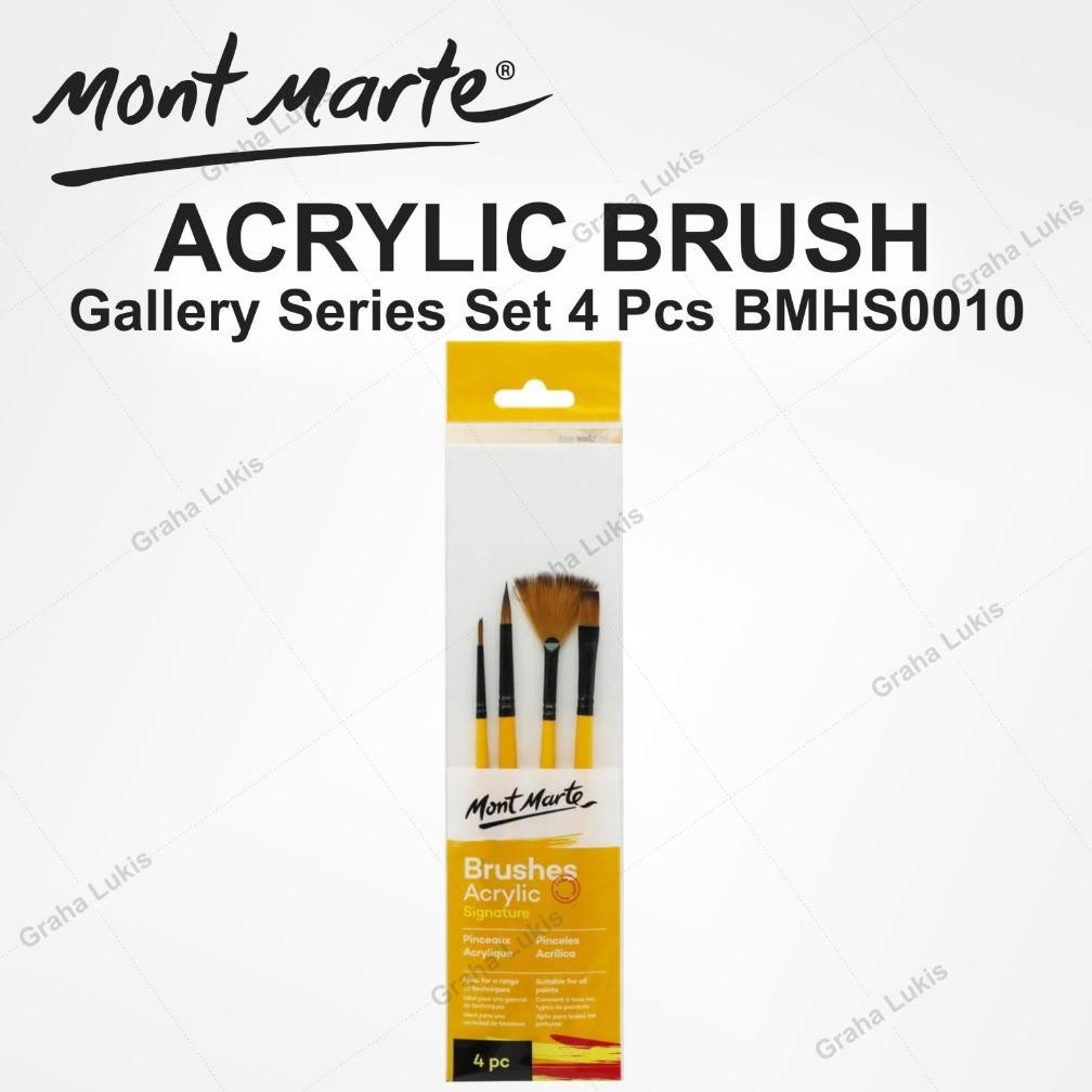 

NEW!!! Kuas Cat Akrilik Gallery Series Brush Set Acrylic 4 pcs BMHS0010