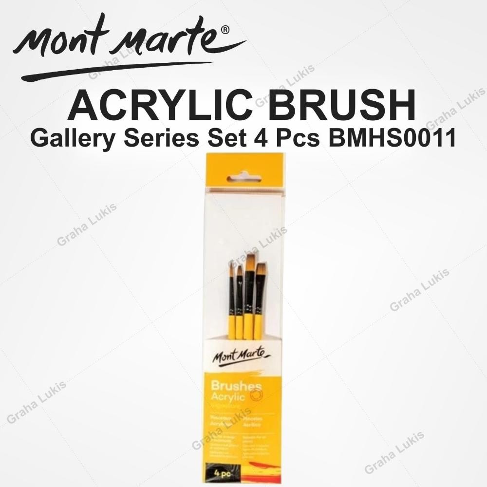 

NEW!!! Kuas Cat Akrilik Gallery Series Brush Set Acrylic 4 pcs BMHS0011