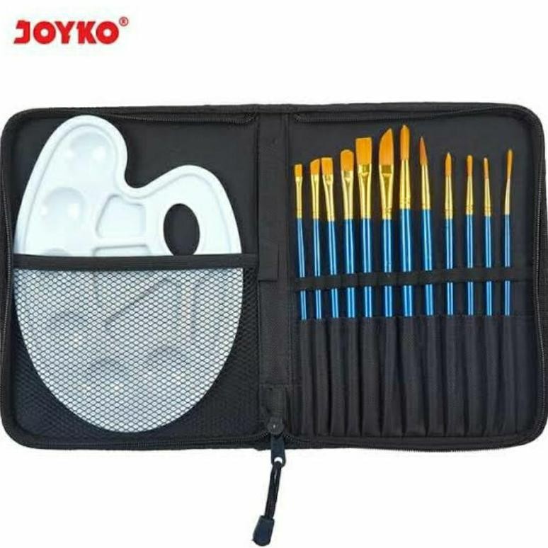 

NEW!!! [1SET] KUAS LUKIS + PALET CAT AIR / ART PAINT BRUSH JOYKO BRS-7
