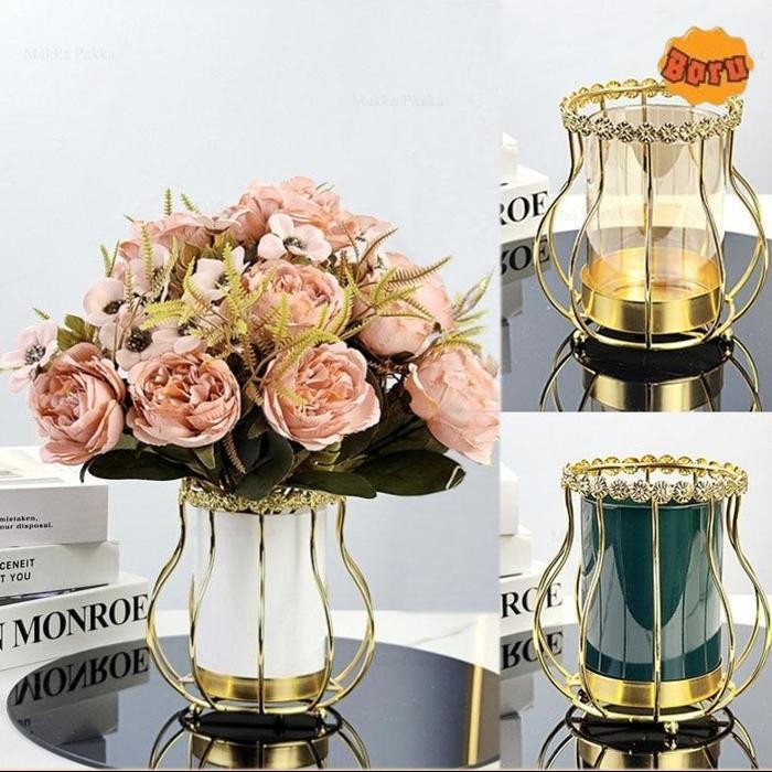 JUAL BESI MEWAH VAS KACA VAS BUNGA RUANG TAMU RUANG MAKAN MEJA MAKAN LEMARI TV MEJA KOPI MEJA HIAS R