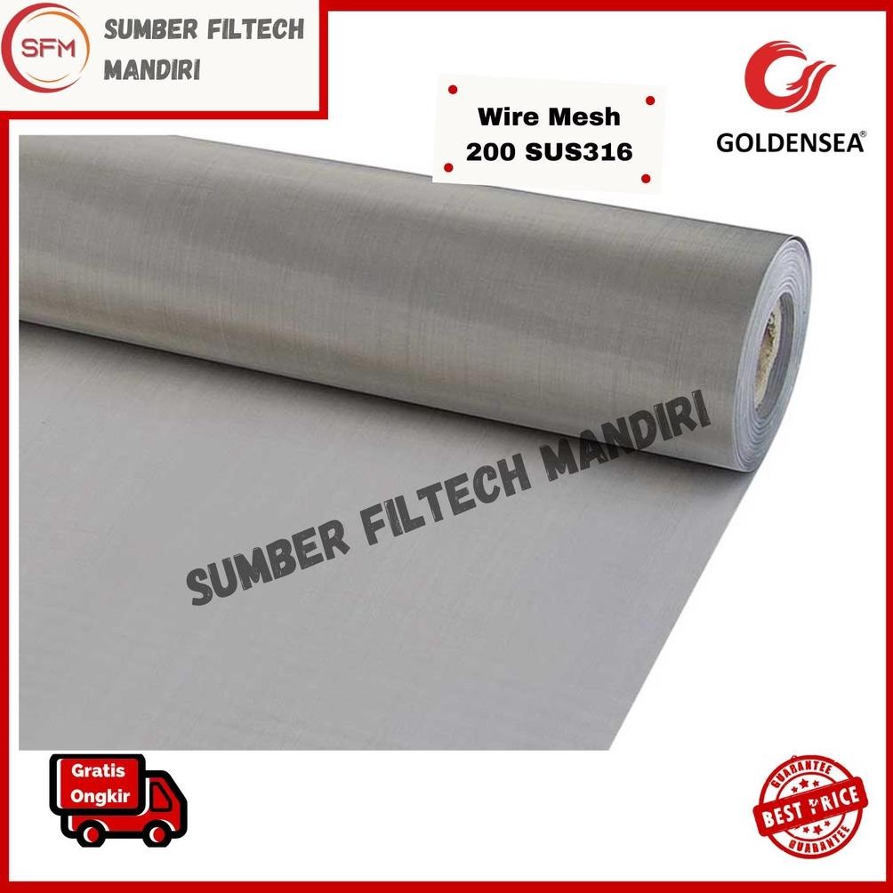 NEW Goldensea Wire Mesh Saringan SS316 #200 Stainless Steel / Wiremesh Stianless
