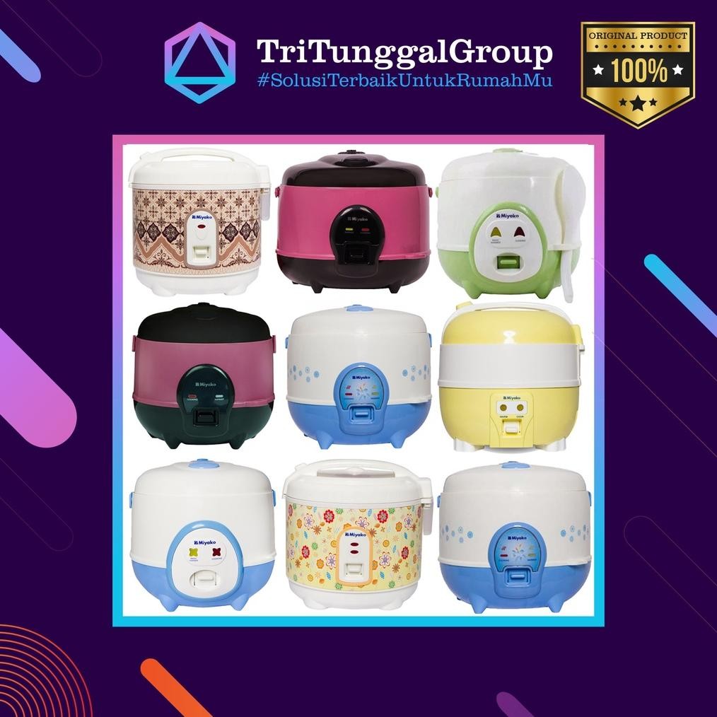NEW (BAYAR DI TEMPAT) Magic Com Miyako MCM606 / MCM 609 / MCM 612 - Rice Cooker Miyako PSG607 / MCM6