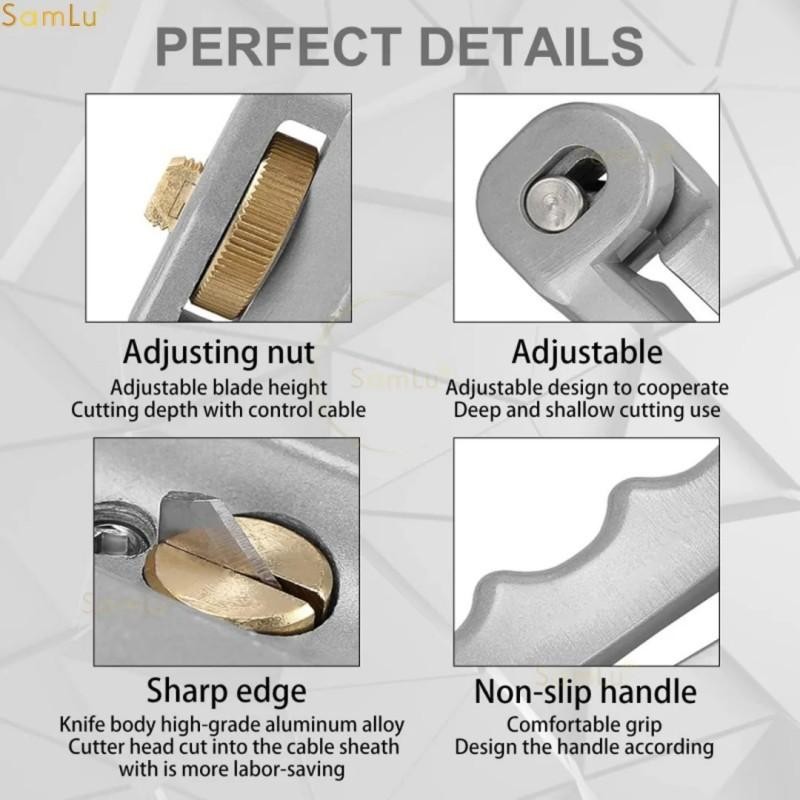 Pemotong Kabel Fiber Si-01 Longitudinal Optik Pemotong Fiber Optik Alat Kabel Fiber Optik Alat Poton