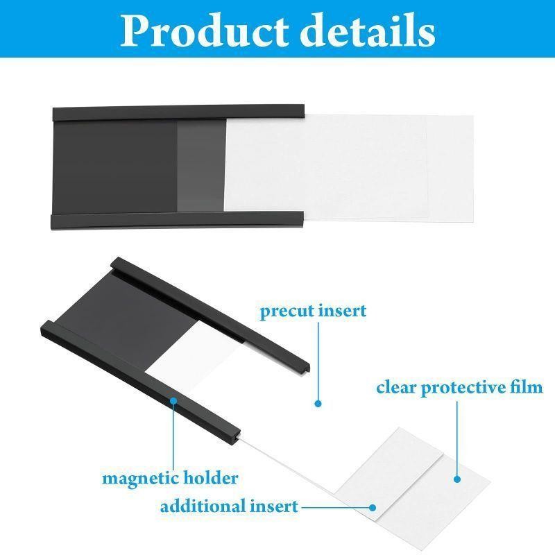 

50Pcs Card Holder Magnetic+Data Card 50*25Mm Magnetic Label Holder Universal Magnet Sticker Magnet Name Tag