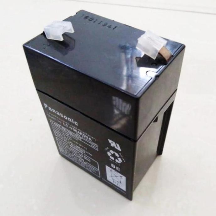 Aki Kering Panasonic 6V 4,5Ah Buat Lampu Emergensi Dll