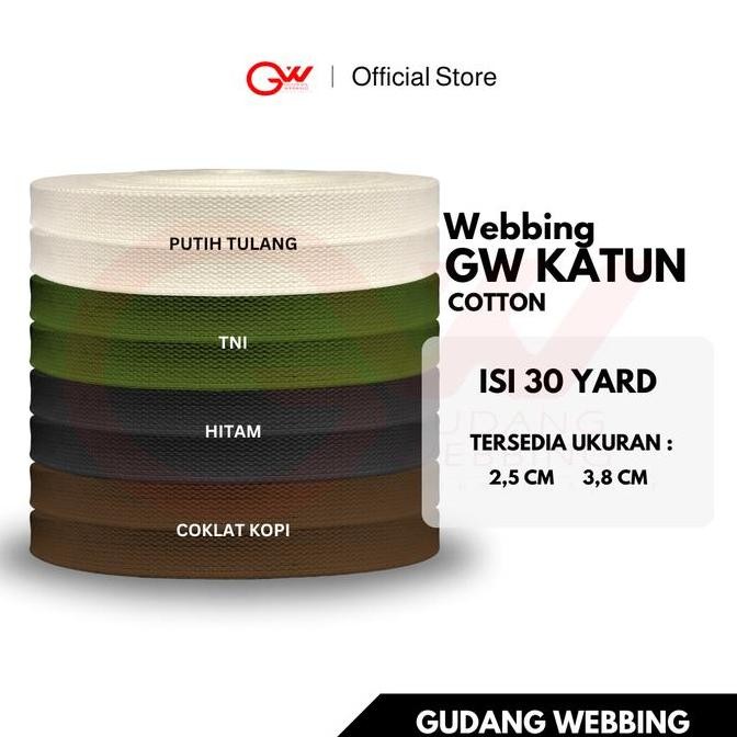 Tali Webbing Katun 3,8 cm