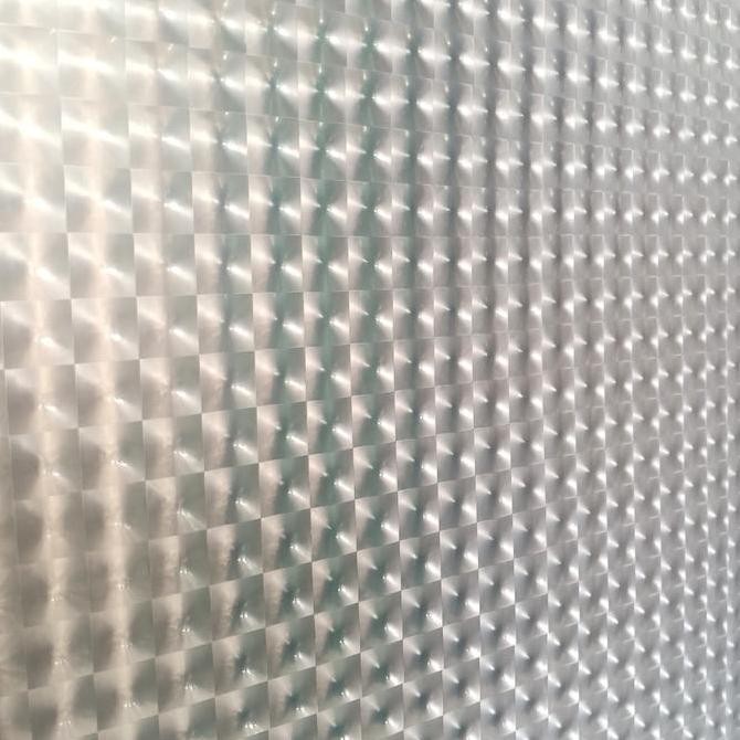 fiber pagar plastik penutup pagar putih motif 3 D harga permeter