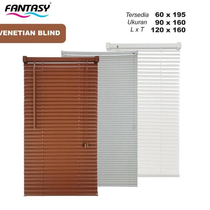 Fantasy Horizontal Venetian Roller Blind Tirai Plastik PVC Gulung Tirai Penutup Kerai Hordeng Veneti