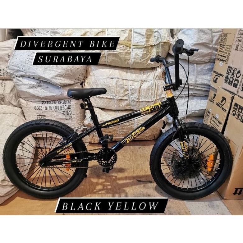 Sepeda BMX Ukuran 20 New Phoenix NP 7722 Ban 3.0 Jumbo Setir Oversize Berkualitas / Sepeda Laki BMX 