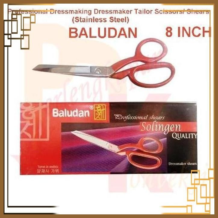 

[PGK] GUNTING POTONG KAIN BAHAN BALUDAN 8 INCH STAINLESS STEEL TAILOR TAILORING PROFESSIONAL DRESSMAKING DRESSMAKER FABRIC SCISSORS SHEARS