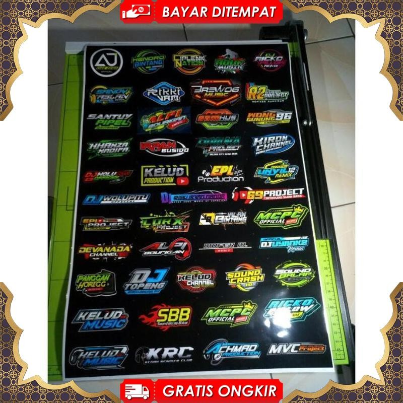 

[Bisa Cod] Viral Stiker Remixer Dj - Pack Isi 45 Sticker - 69 Project Ajy One Zero Mcpc Katun Cotton Combed 30S Premium Fashion Distro