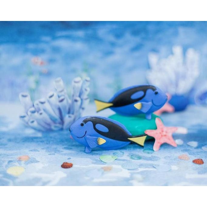

new !!! Mojo Fun Blue Tang Fish / Ikan Dori - Sealife Collection murah