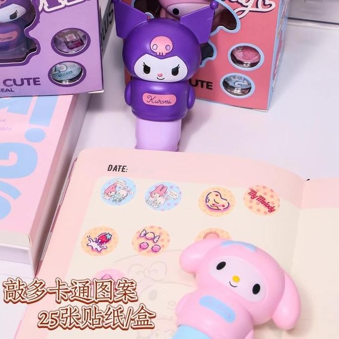 

new !!! Mainan Edukasi Stempel Lucu Karakter Sanrio Magic Cute Pattern Seal Sticker murah