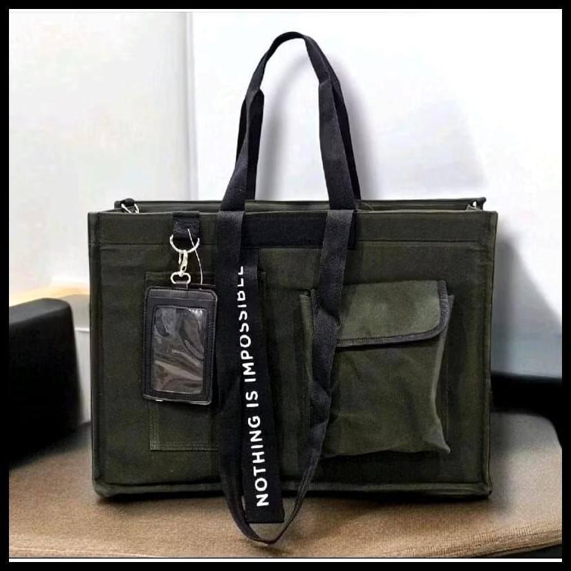 SAVAGE GUINEVERE TOTE BAG SLING BAG KANVAS MULTIFUNGSI BERKUALITAS AESTHETIC CANVAS TOTEBAG HITAM