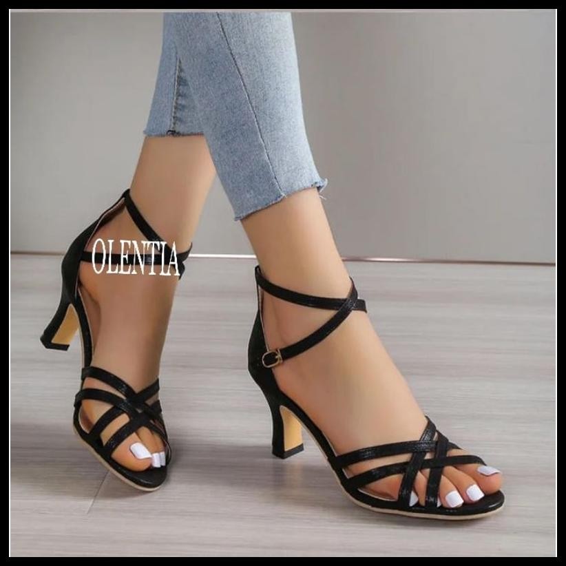 SENDAL WANITA HEELS TALI HEELS 7CM AL 08