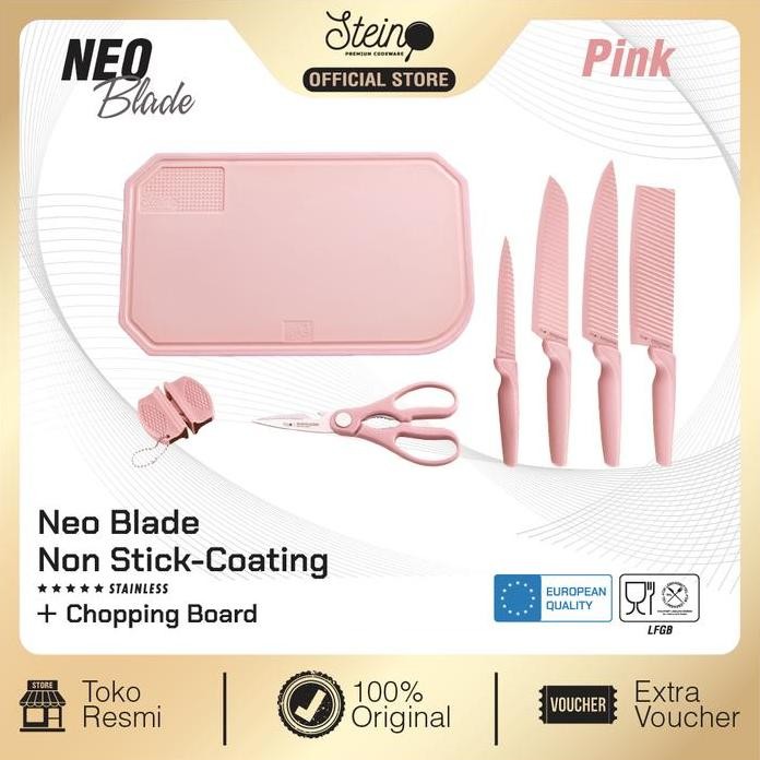 

Terlaris Stein Cookware Neo Blade Pink [Pisau Set + Talenan Set]