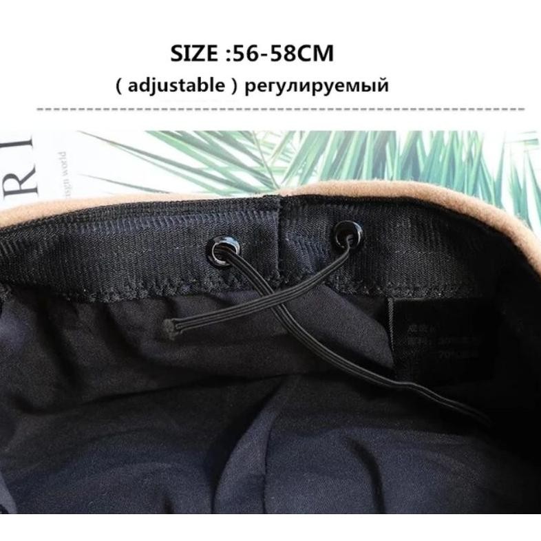 Topi Baret Topi Gurita Topi Pelukis Versi Korea Wanita Pria Impor Kualitas Premium