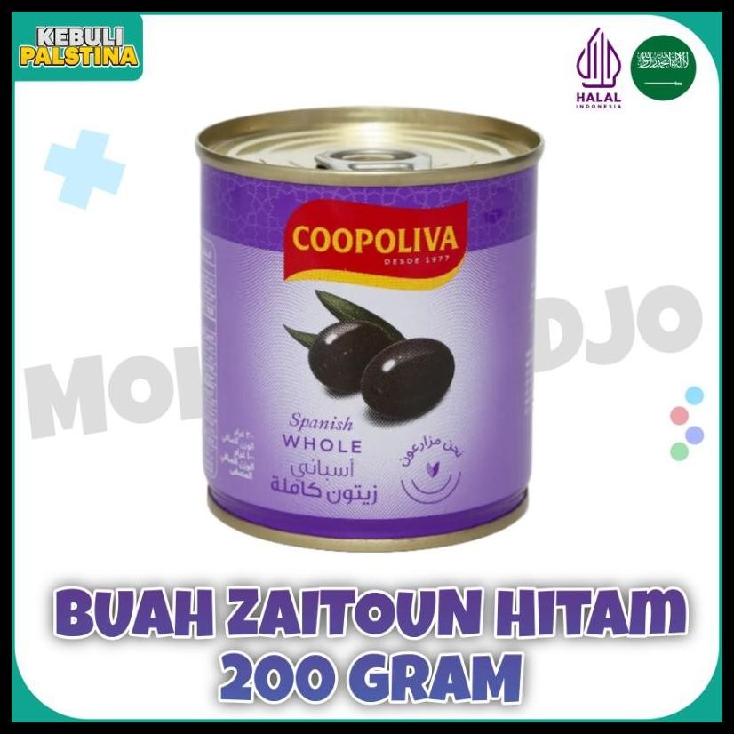

BUAH ZAITUN HITAM UTUH MERK COOPOLIVA 200GRAM EXP 7/2027