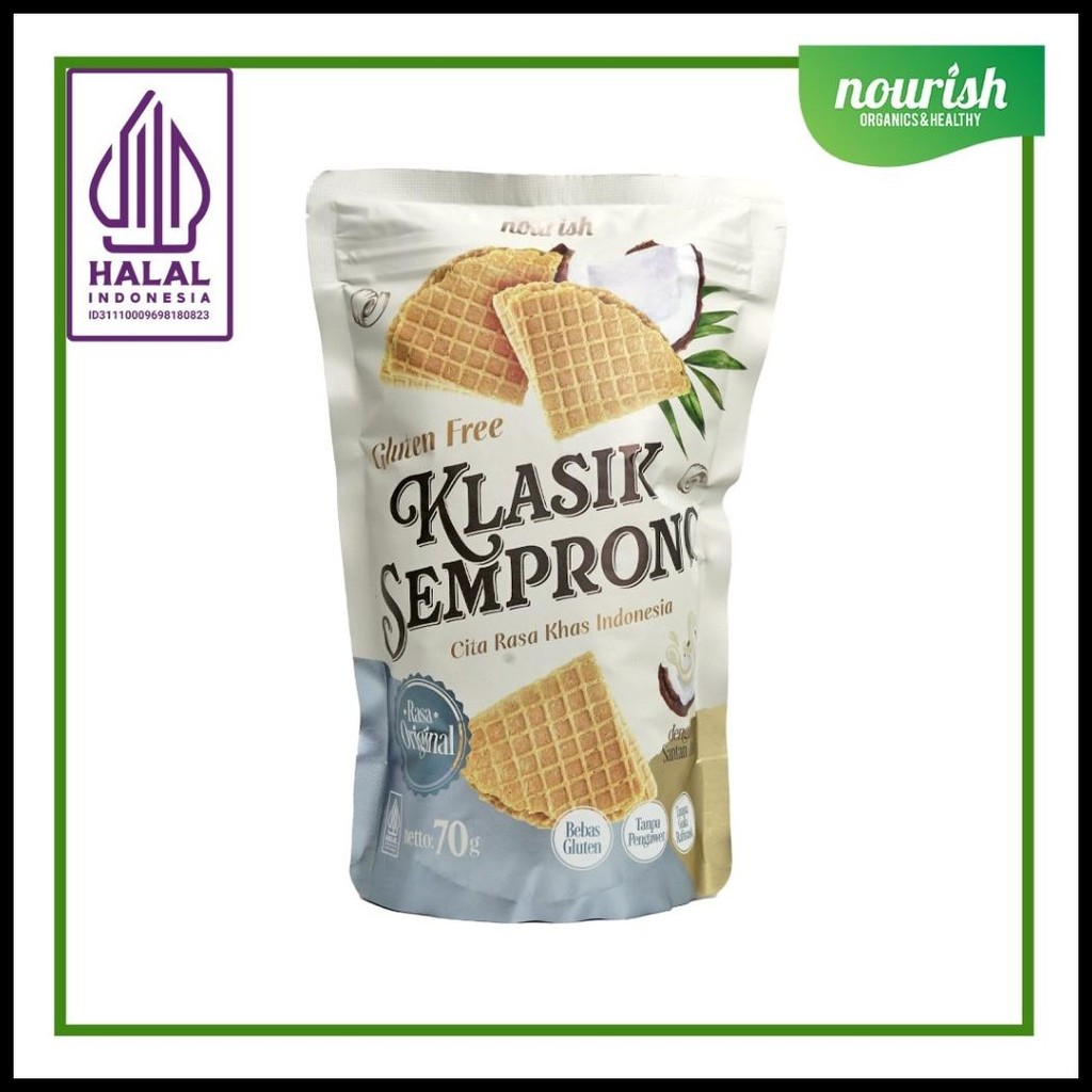 

GLUTEN FREE KLASIK SEMPRONG - RASA ORIGINAL TANPA GULA RAFINASI HALAL 70GR