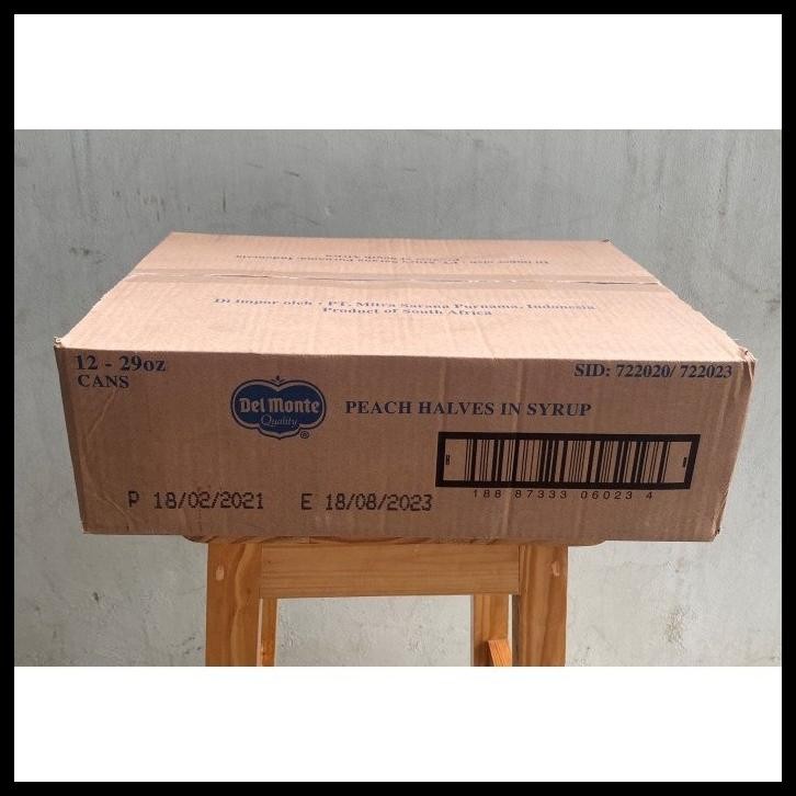 

DELMONTE PEACH HALVES 1 DUS ISI 12 KALENG