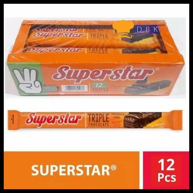 

BISKUIT WAFER SUPERSTAR LONG 20PCS TRIPLE CHOCOLATE BIN