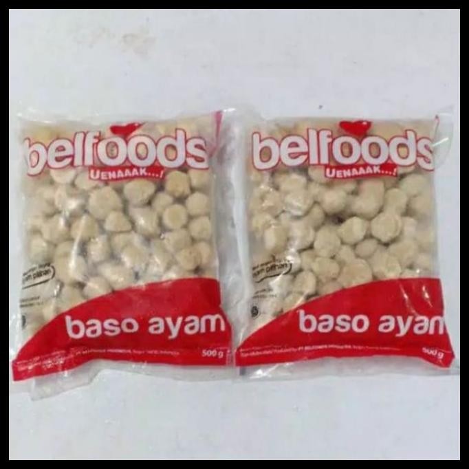 

BASO AYAM BELFOODS ISI 100 / BAKSO AYAM KERIKIL / BAKSO AYAM ISI 100 BELFOODS 500GRAM