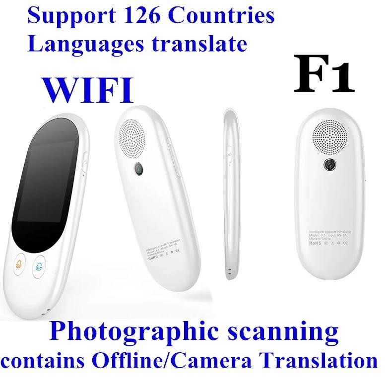 

F1 Camera Portable Smart Voice Translator Bluetooth-Compatible 1GB+4GB Offline Translate+ Photographic Scanning Translation