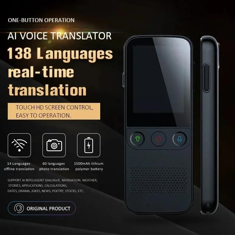 

Hot sell Smart Voice Translator T10 Pro 137 Real Time In Language Intelligent Translation Portable Translate Machine