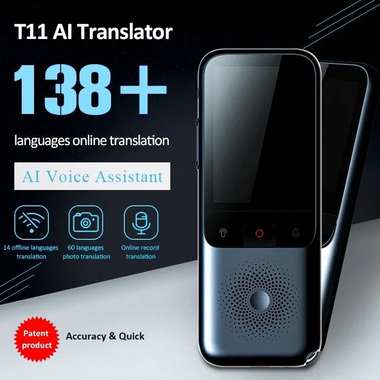 

T11 Portable Audio Translator 138 Language Smart Translator Offline In Real Time Smart Voice AI Voice Photo Translator T10Pro