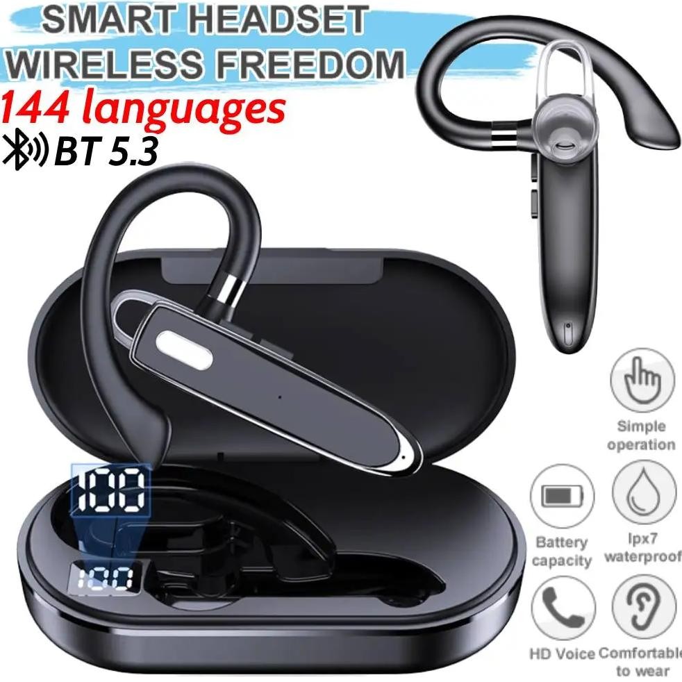 

Wireless Bluetooth Translation Headset 144 languages Real-time Translation With Mic ENC Noise Cancelling HD Voice Headphones
