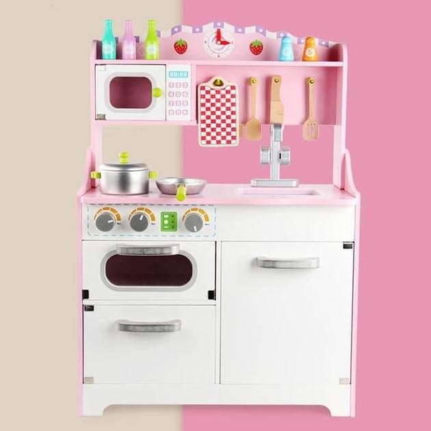 Mainan Kayu Kitchen Set Anak Wooden Alat Masak Mainan Edukatif