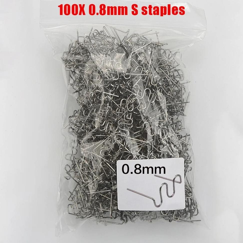 

Set Hot Stapler Staples For Plastic Welder Plastic Repair Standard Pre Cut Wave Staples Welding Bumper Car Bumper Repair