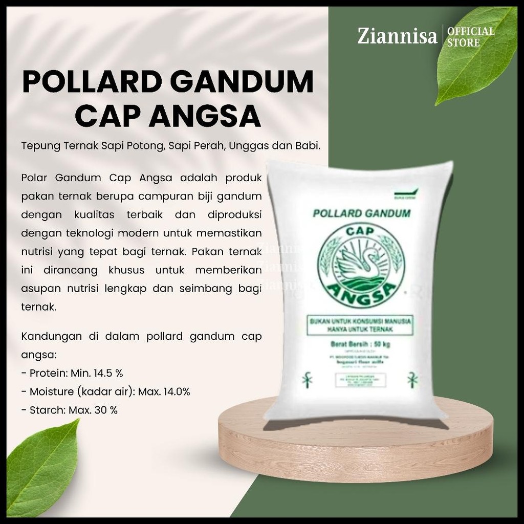 

POLLARD GANDUM CAP ANGSA 50 KG