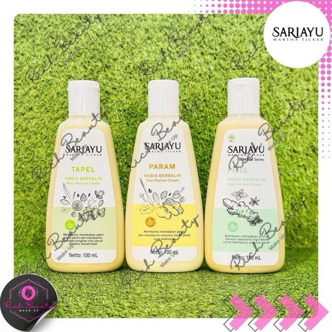SARIAYU PERAWATAN HOLISTIK SERIES ( TAPEL, PAREM ,PILIS ) KEMASAN BARU 100ML