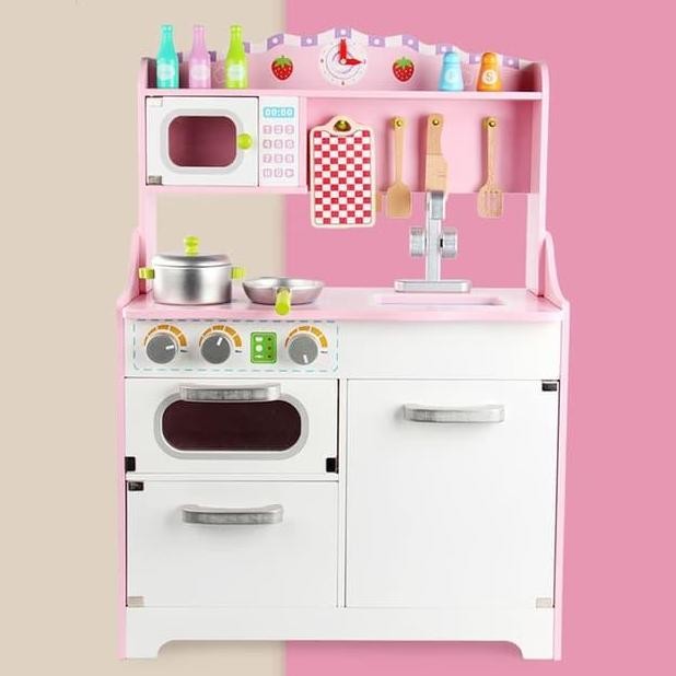 Mainan Kayu Kitchen Set Anak Wooden Alat Masak Mainan Edukatif