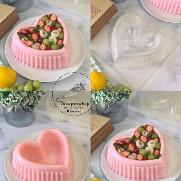 Tersedia Cetakan Puding Unique Love / Cetakan Puding Hati / Cetakan Puding Love
