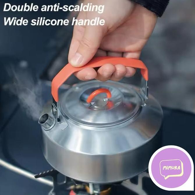 Teko Camping Outdorr Stainless Alat Masak Camping