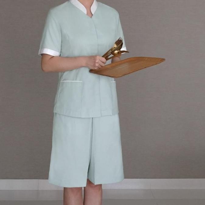SERAGAM SUSTER FITFORM MANDARIN COLLAR (CULOTTE/CELANA PENDEK)