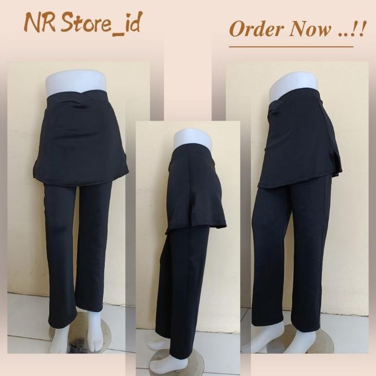 Termurah Celana Senam Rok Hitam / Celana Senam Wanita / Celana Olahraga