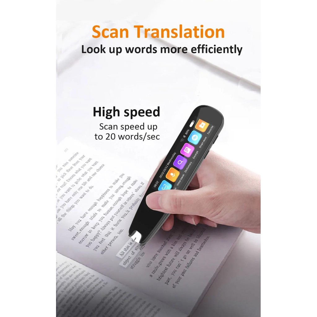 

Portable Offline Translation Pen Intelligent Scanning Voice Point Reading Translator Pen 131 Languages S6 Pro Translatorand