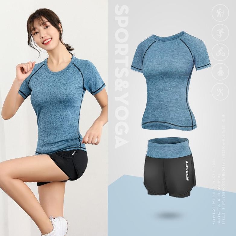 Diskon Baju Gym Wanita One Set Olahraga Senam Setelan Kekinian Import Training Highwaist Joger Celan