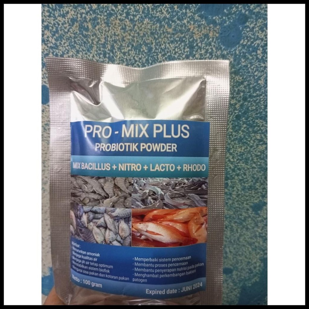 PROBIOTIK PROMIX PLUS 100 GRAM / PROBIOTIK BIOFLOK / PROBIOTIK IKAN / PROBIOTIK UDANG / KOLAM BIOFLO