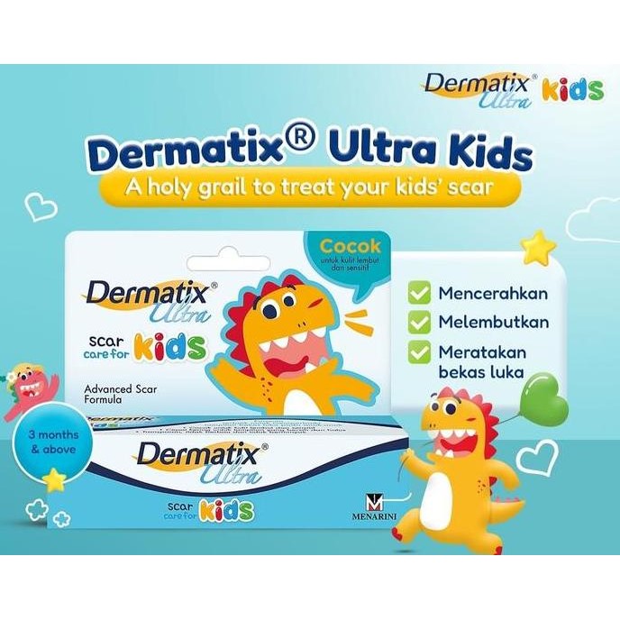 TERMURAH - Dermatix Ultra Scar Care for Kids 9 gr Gel Advanced ( BPOM ) | Formula Perawatan dan Memu