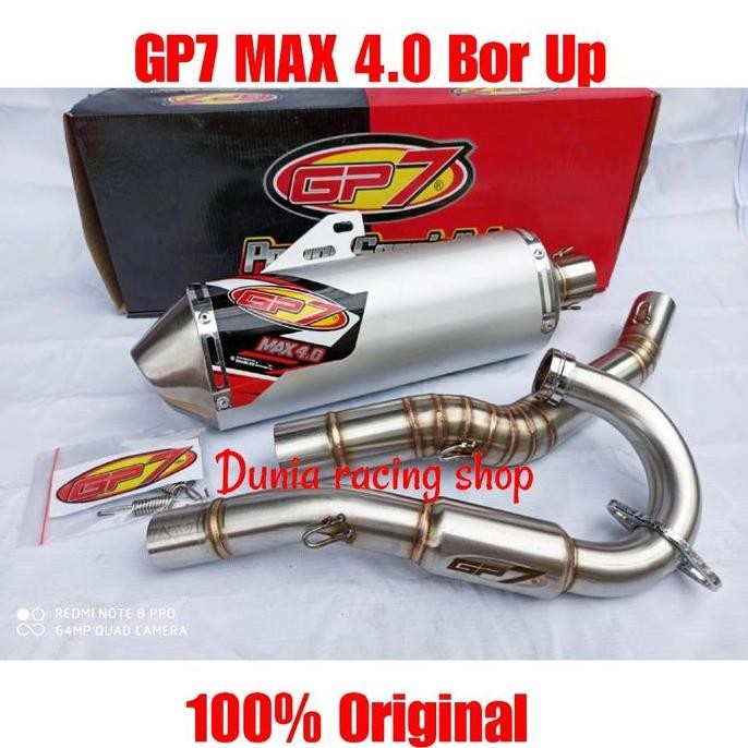 Knalpot GP7 MAX 4.0 KLX 150 CRF 150 DTracker 150 WR 155 Bore Up Fullsystem GP7